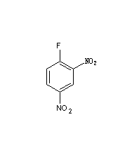 2,4-二硝基-1-氟苯结构式